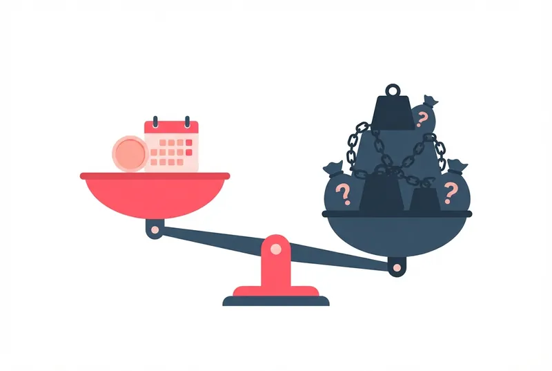 結婚相談所の月会費と追加費用のバランスを示す天秤イラスト