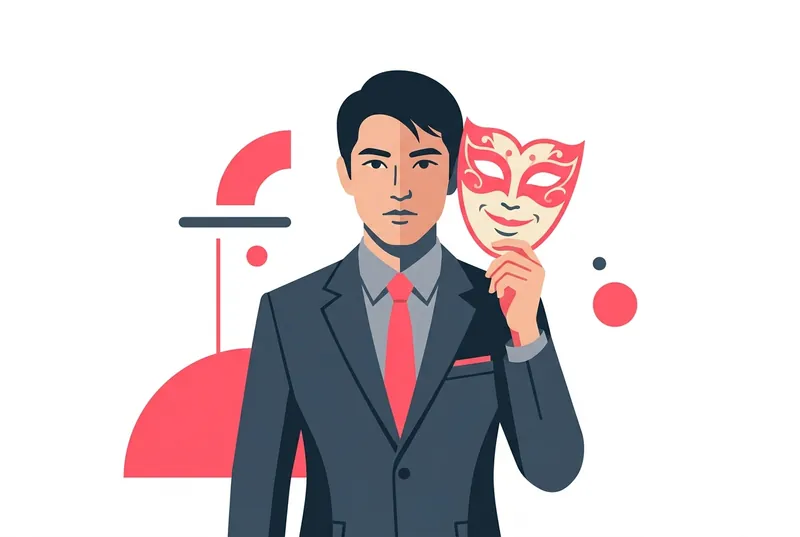 社交的な擬態を使いこなすNT型男性のイメージ