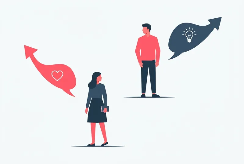 SJ型とNT型のすれ違いを表すイメージ