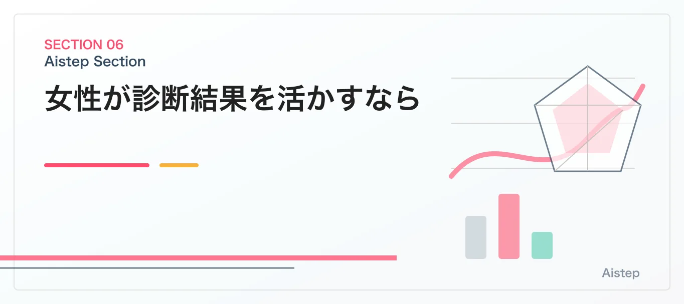 女性が診断結果を活かすなら