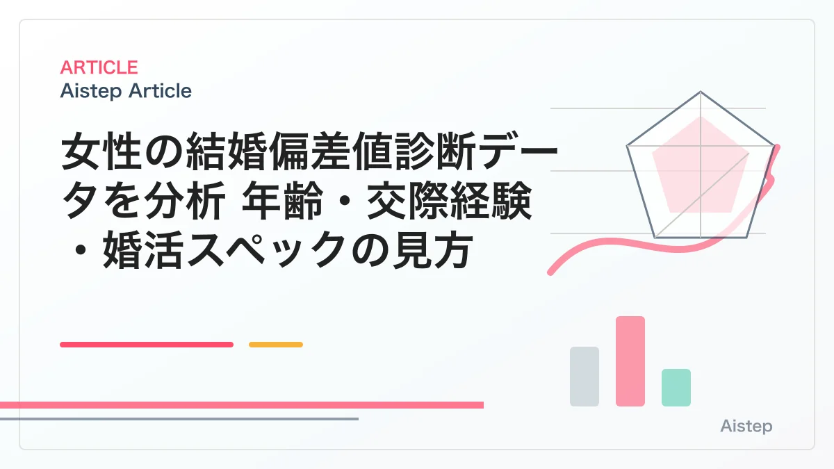 女性の結婚偏差値診断データを分析｜年齢・交際経験・婚活スペックの見方