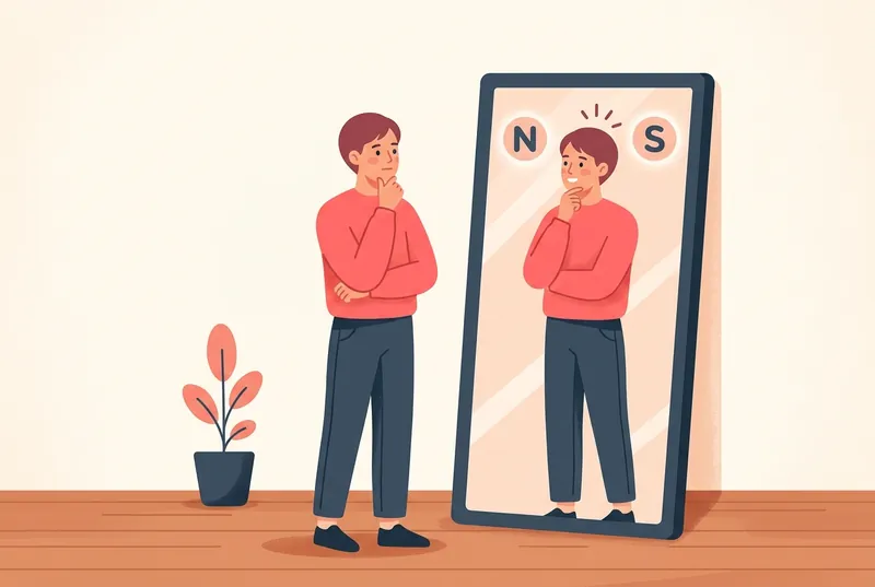 自分のタイプを知る自己理解のイラスト