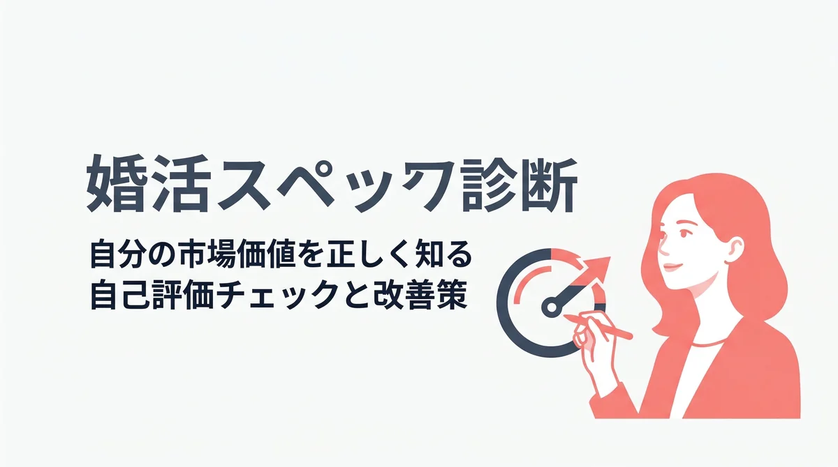 婚活スペック診断｜自分の市場価値を正しく知る自己評価チェックと改善策