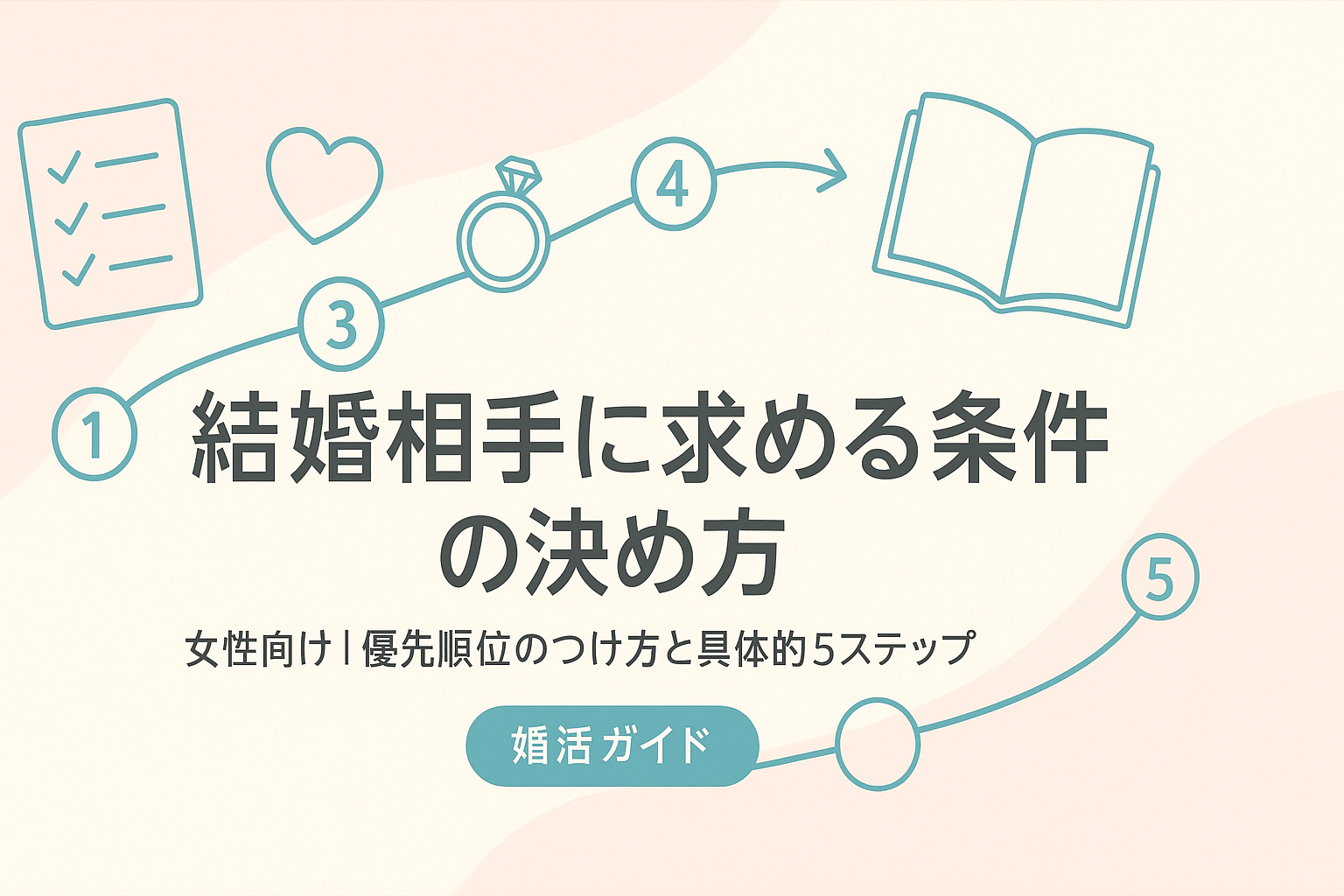 結婚相手に求める条件の決め方｜女性向け優先順位のつけ方と具体的ステップ