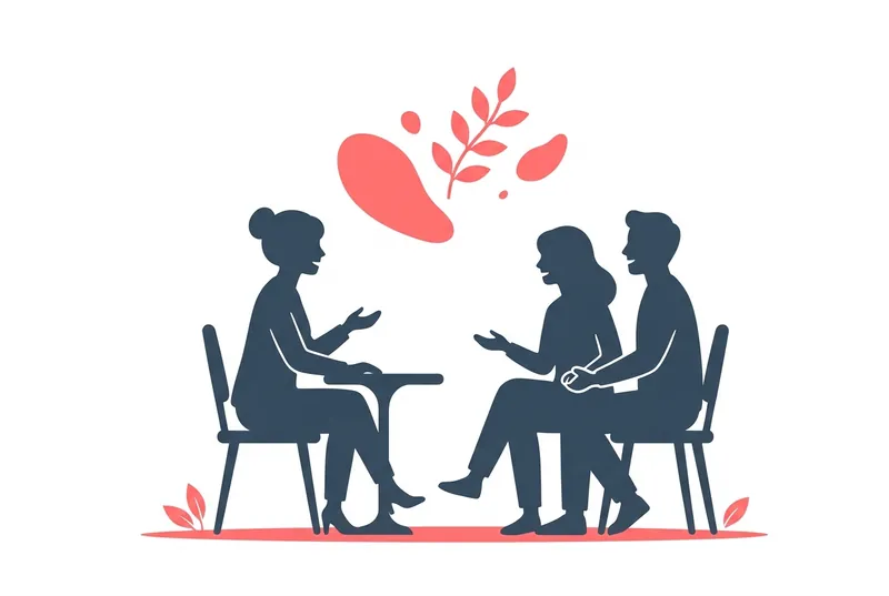 結婚相談所のカウンセラーに相談するイメージ