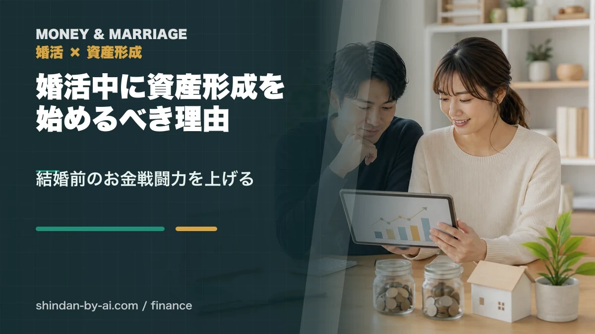 婚活中に資産形成を始めるべき理由｜結婚前に整えたいお金戦闘力