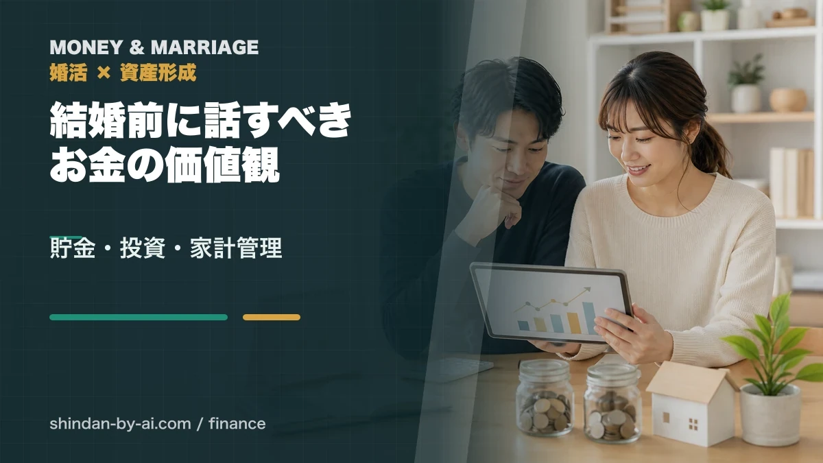 結婚前に話すべきお金の価値観チェックリスト｜貯金・投資・家計管理のすり合わせ方