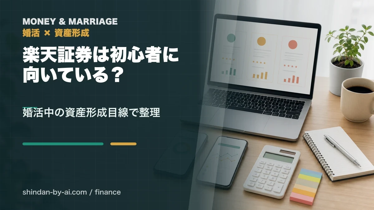 楽天証券は初心者に向いている？メリット・注意点を婚活中のお金目線で整理
